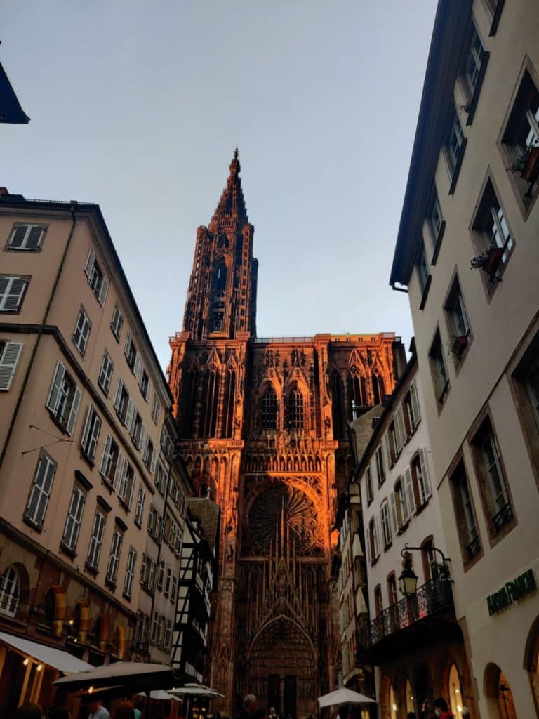 La Cathédrale de Strasbourg le soir